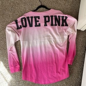 Ombré pink long sleeve top